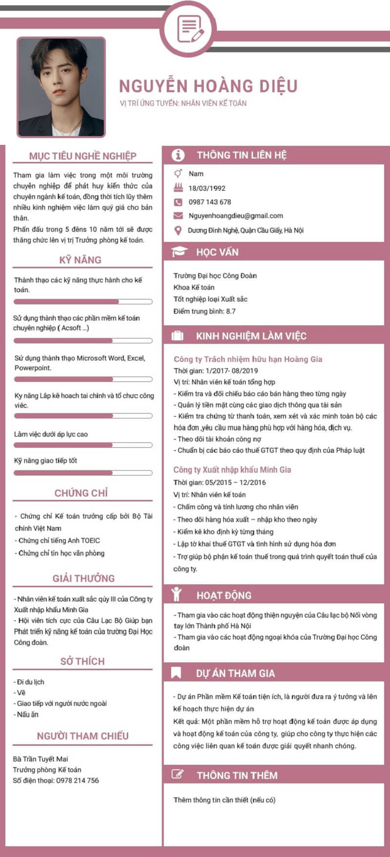 Ý nghĩa của CV kế toán kho