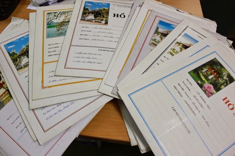 Sơ yếu lý lịch có sẵn trong bộ hồ sơ xin việc