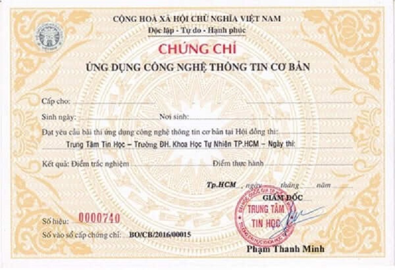 Các chứng chỉ công nghệ