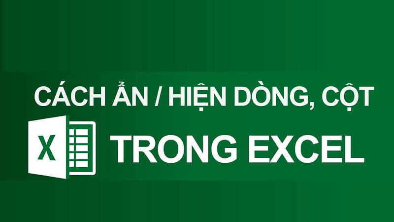 Cách ẩn dòng trong excel