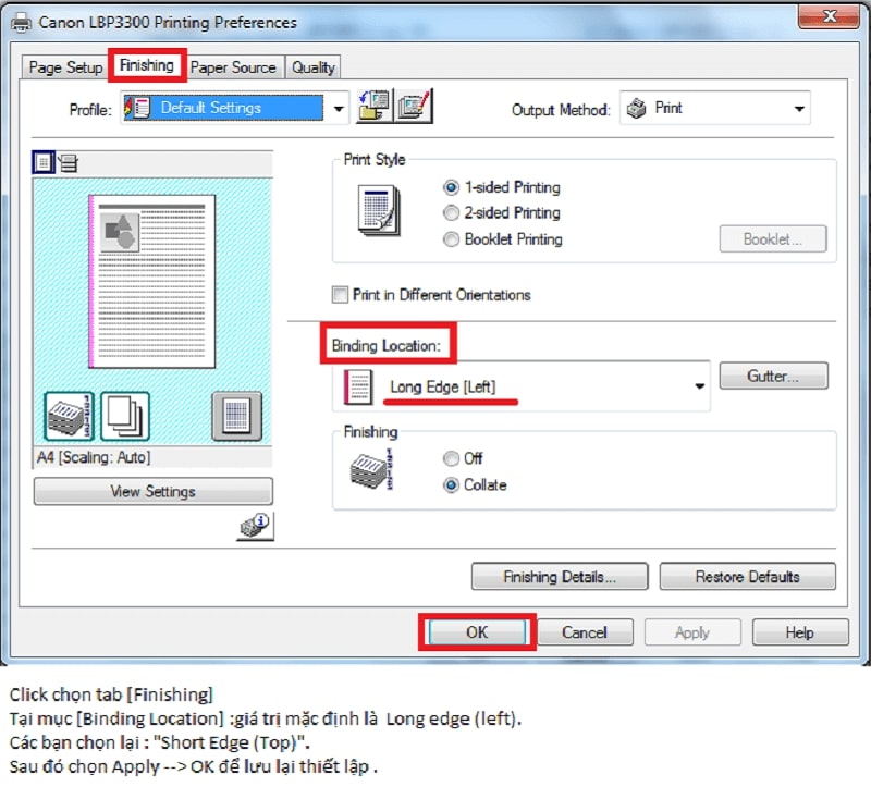 Những lưu ý cách in 2 mặt trong excel 2010 đối với máy Brother