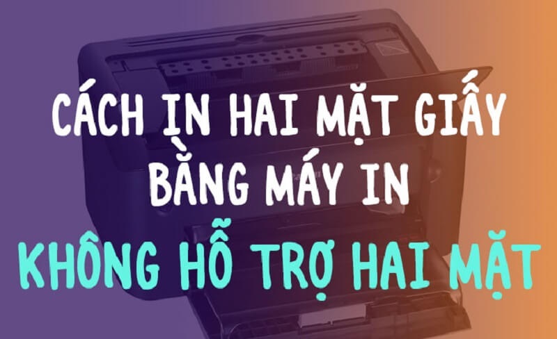 Các thao tác thực hiện khi máy in không hỗ trợ in 2 mặt để cách in 2 mặt trong Excel 2010
