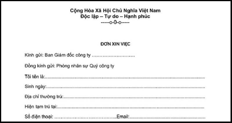 Cách viết đơn xin việc cho ứng viên Kế toán
