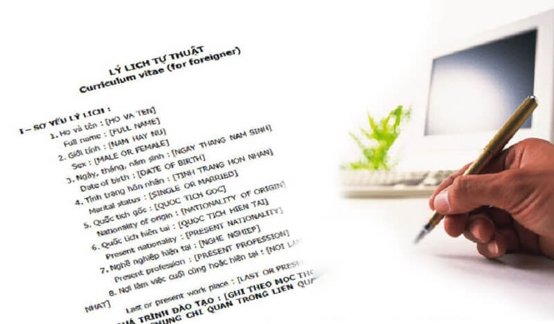 Tìm hiểu về nội dung của sơ yếu lý lịch tư pháp