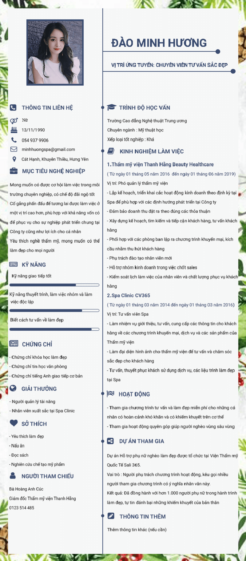 Cấu trúc CV xin việc