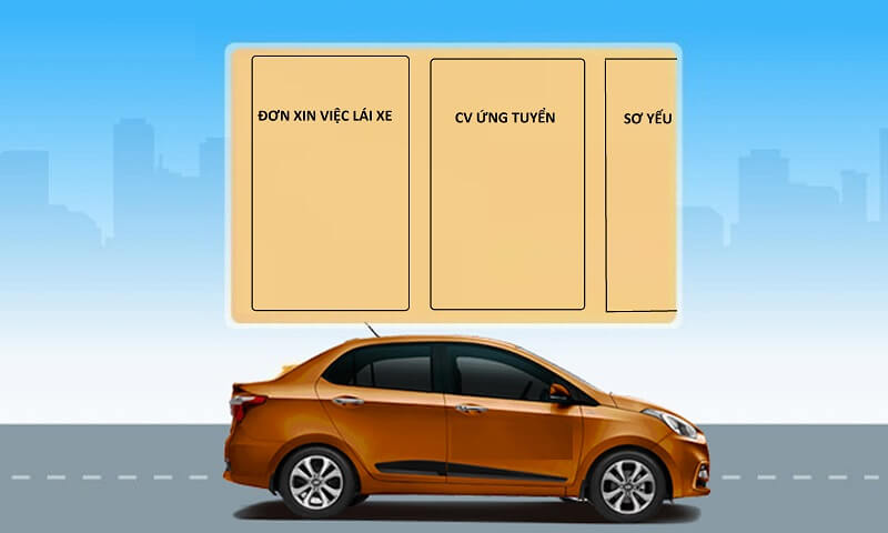 Xin việc lái xe - hồ sơ ứng tuyển phải được đầu tư tỉ mỉ, có đủ giấy tờ