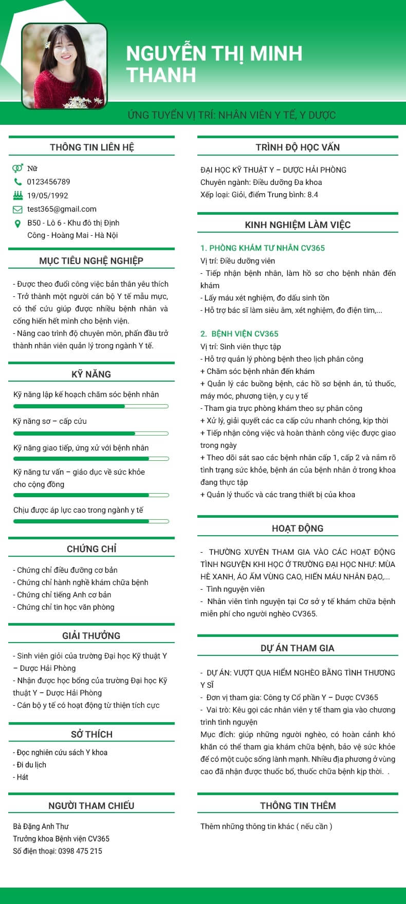 Kinh nghiệm làm việc trình dược viên