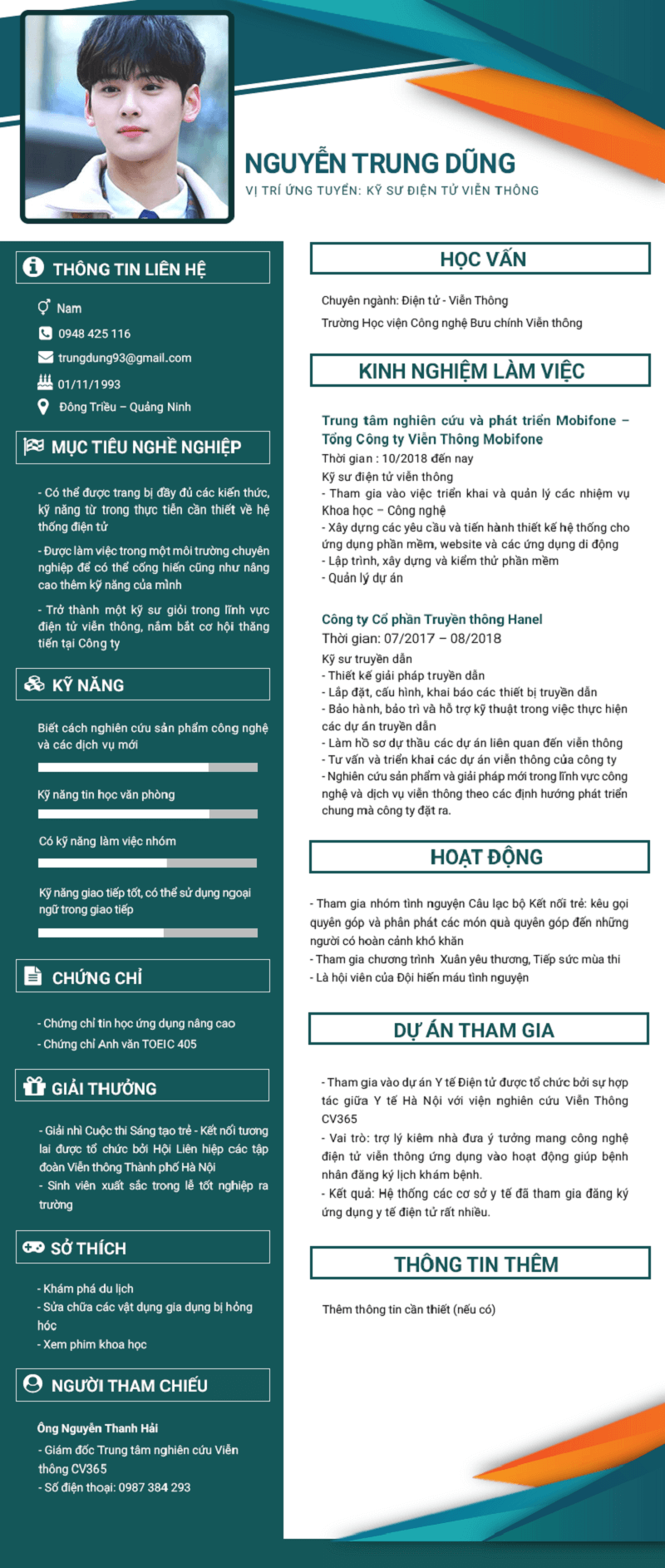 CV xin việc hay