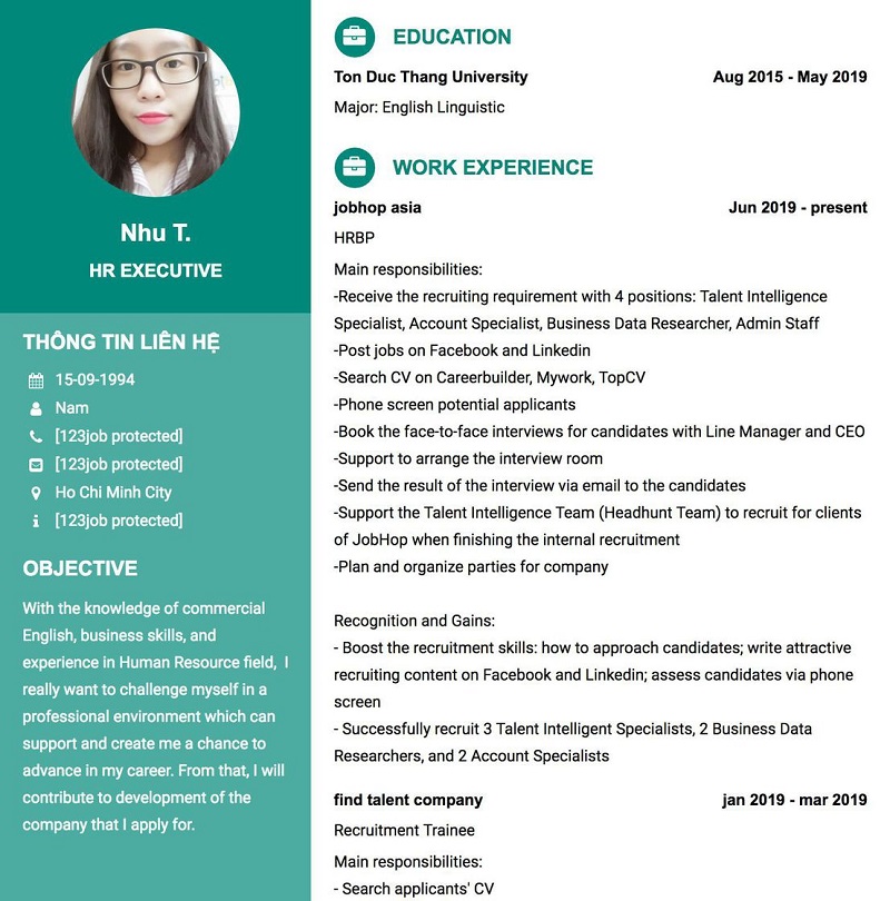 Những điều cần chuẩn bị trong cv hr specialist