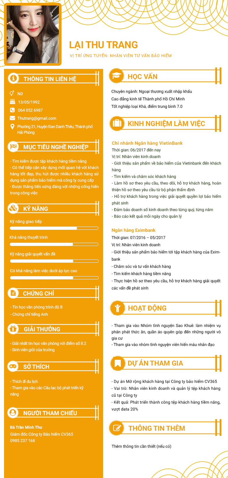 Tạo affiliation trong cv chinh phục nhà tuyển dụng