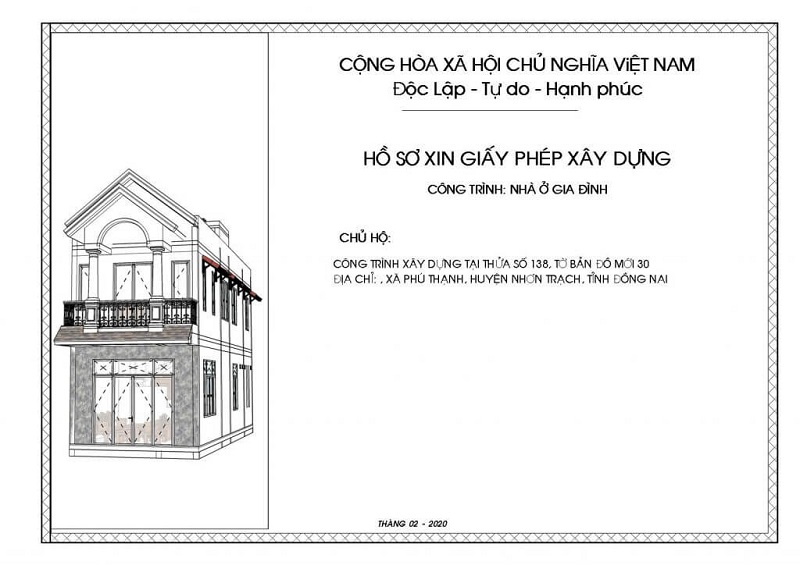 Hồ sơ xin cấp phép xây dựng những nhà ở nông thôn