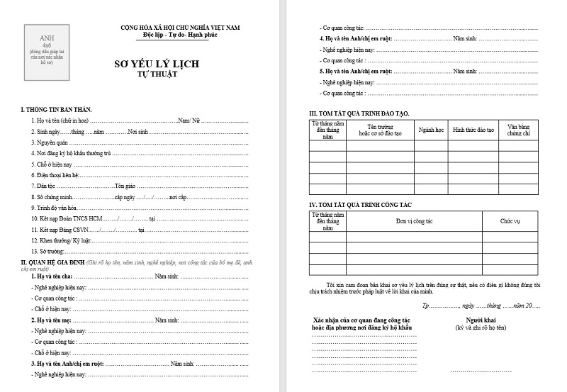 Sơ yếu lý lịch