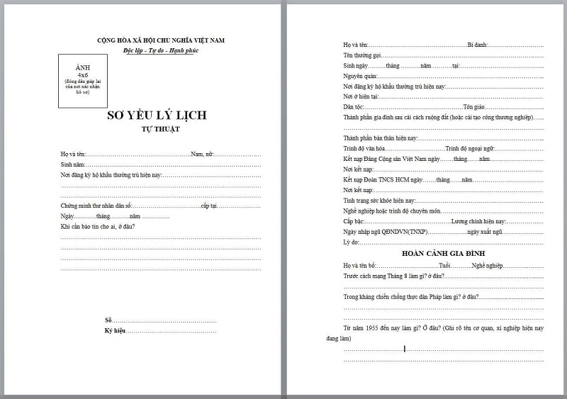 Sơ yếu lý lịch