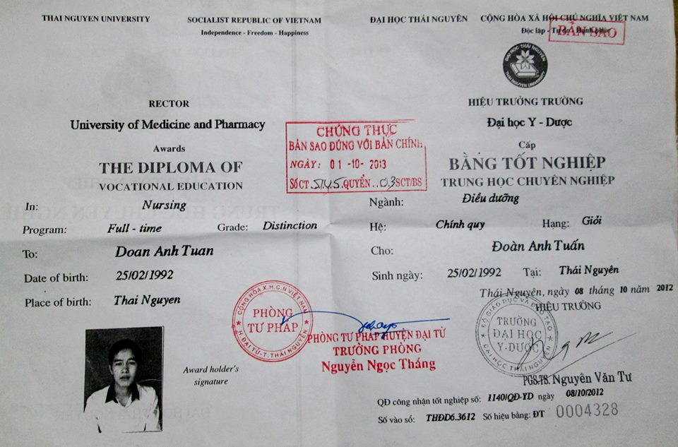 Một số giấy tờ công chứng