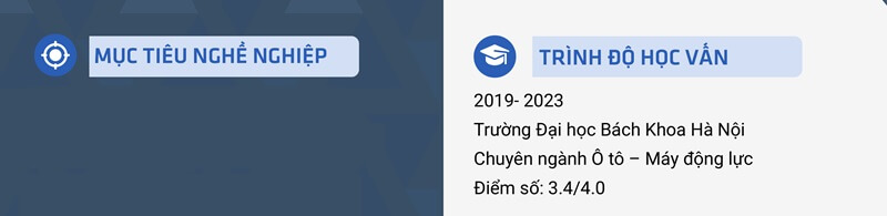 Phần trình độ học vấn trong CV kỹ thuật