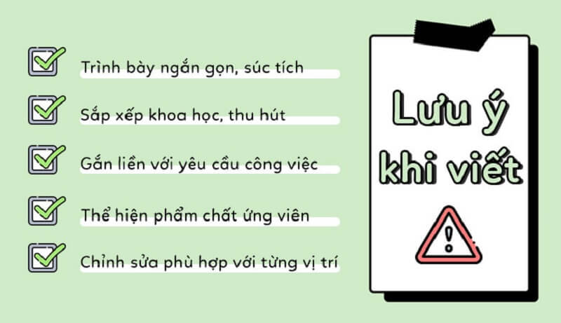 Lưu ý cách viết mục tiêu nghề nghiệp