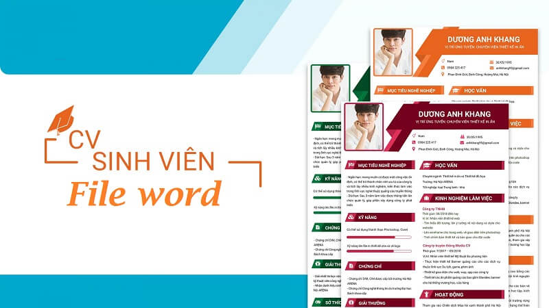 Mẫu CV xin việc file word cho sinh viên