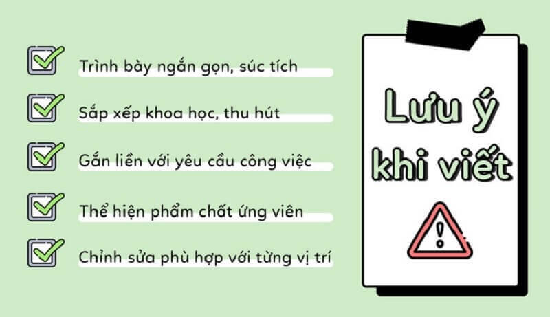 Những lưu ý để có phần mục tiêu hoàn chỉnh