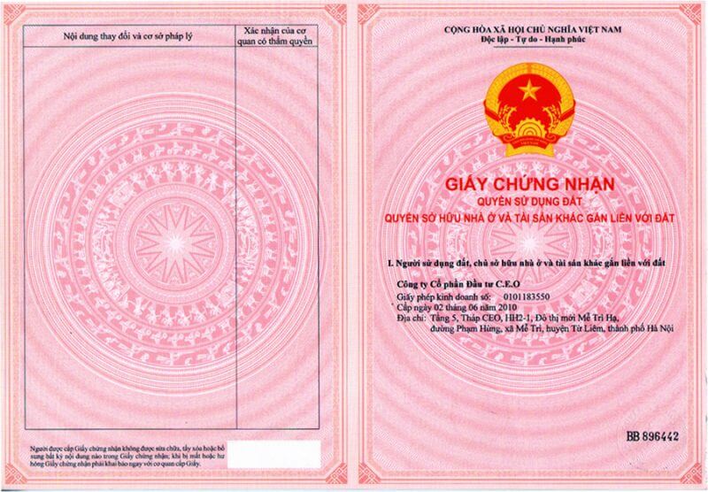 Ảnh minh họa sổ đỏ/ sổ hồng