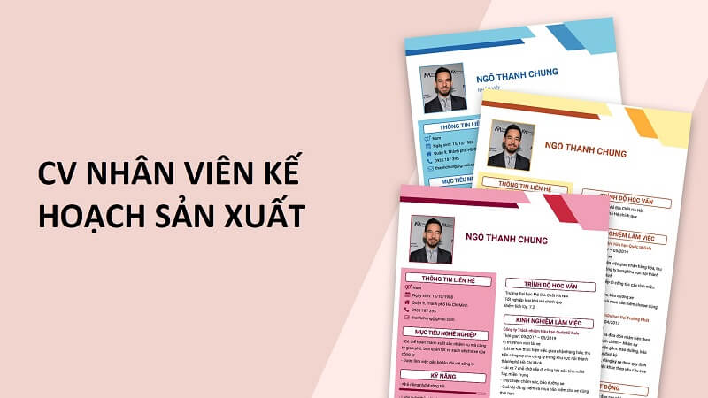 Sự cần thiết của CV nhân viên kế hoạch sản xuất