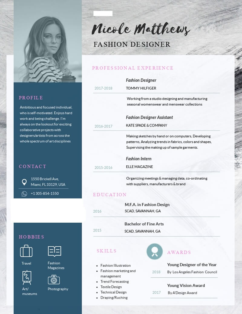 Tips hay để thiết kế CV mỹ phẩm - thời trang trông bắt mắt hơn