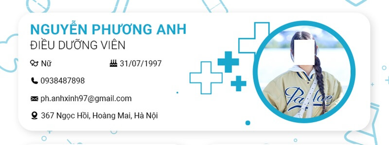Thông tin cá nhân trong CV xin việc Y Tế Dược