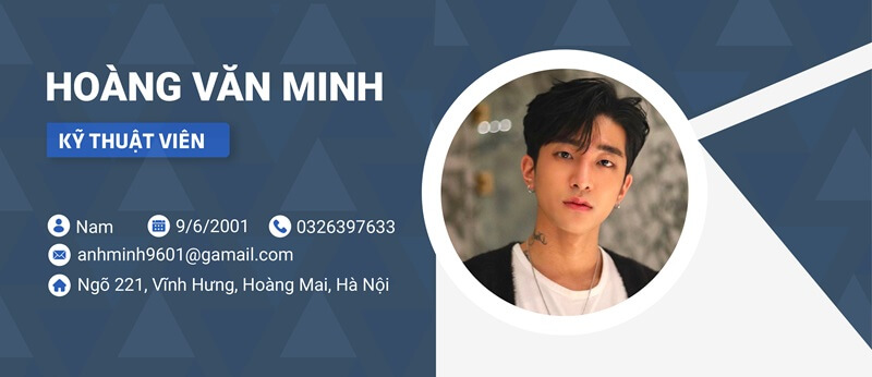 Phần thông tin cá nhân trong CV kỹ thuật