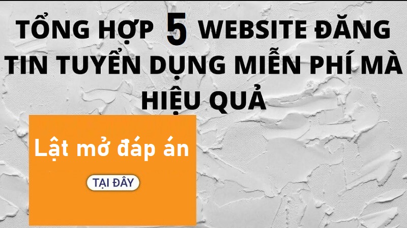 Bỏ túi top 5 website đăng tin tuyển dụng miễn phí