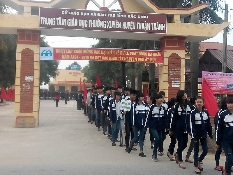Học viên tại Trung tâm giáo dục thường xuyên
