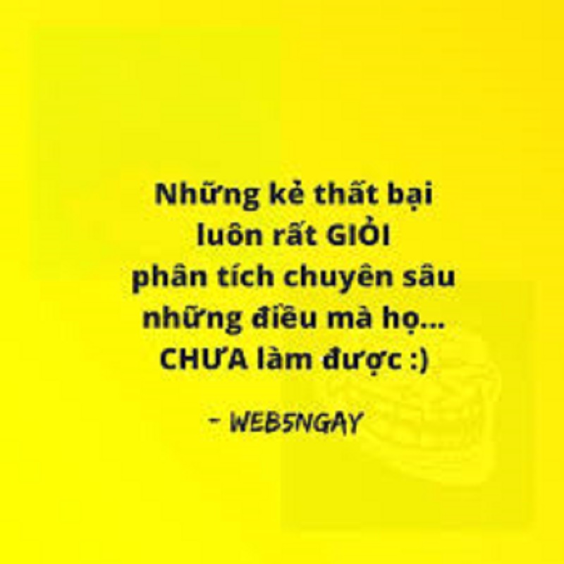 Đổ lỗi cho người khác khi thất bại