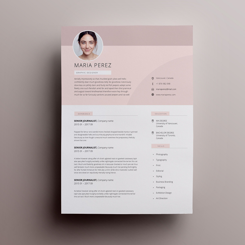 Chọn background CV để làm nổi bật nội dung và nâng tầm bản thân